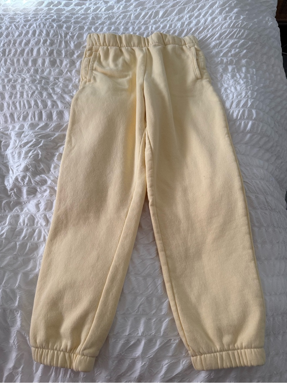 Gap light yellow sweat pants